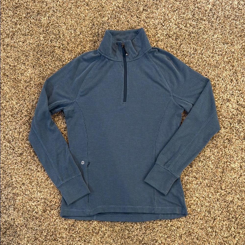 Women's Blue Quarter-Zip Sweatshirt